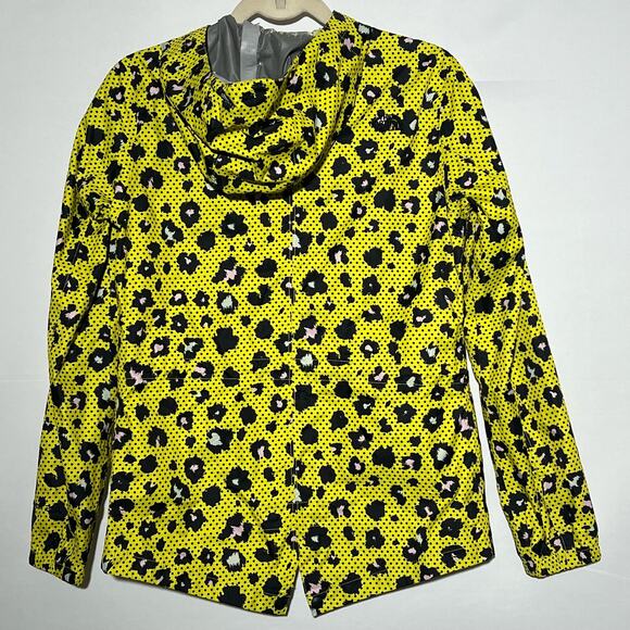 The North Face Hooded Penelope Jacket Blazing Yellow Leopard Womens Size Small - Picture 6 of 11